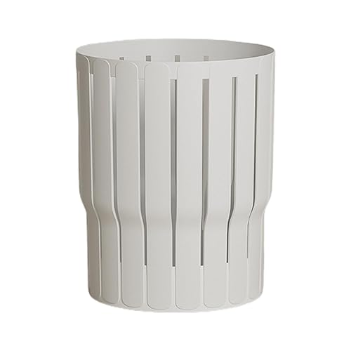 Miniatura 6 de Elegante cubo de basura con tapa abierta de 10 litros, pequeño cubo de basura para dormitorio, baño, oficina, escuela, oficina, baño, desperdicios