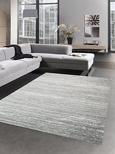 CARPETIA Nowoczesny dywan dywan do salonu jednokolorowy jednolity szary rozmiar 140 x 200 cm