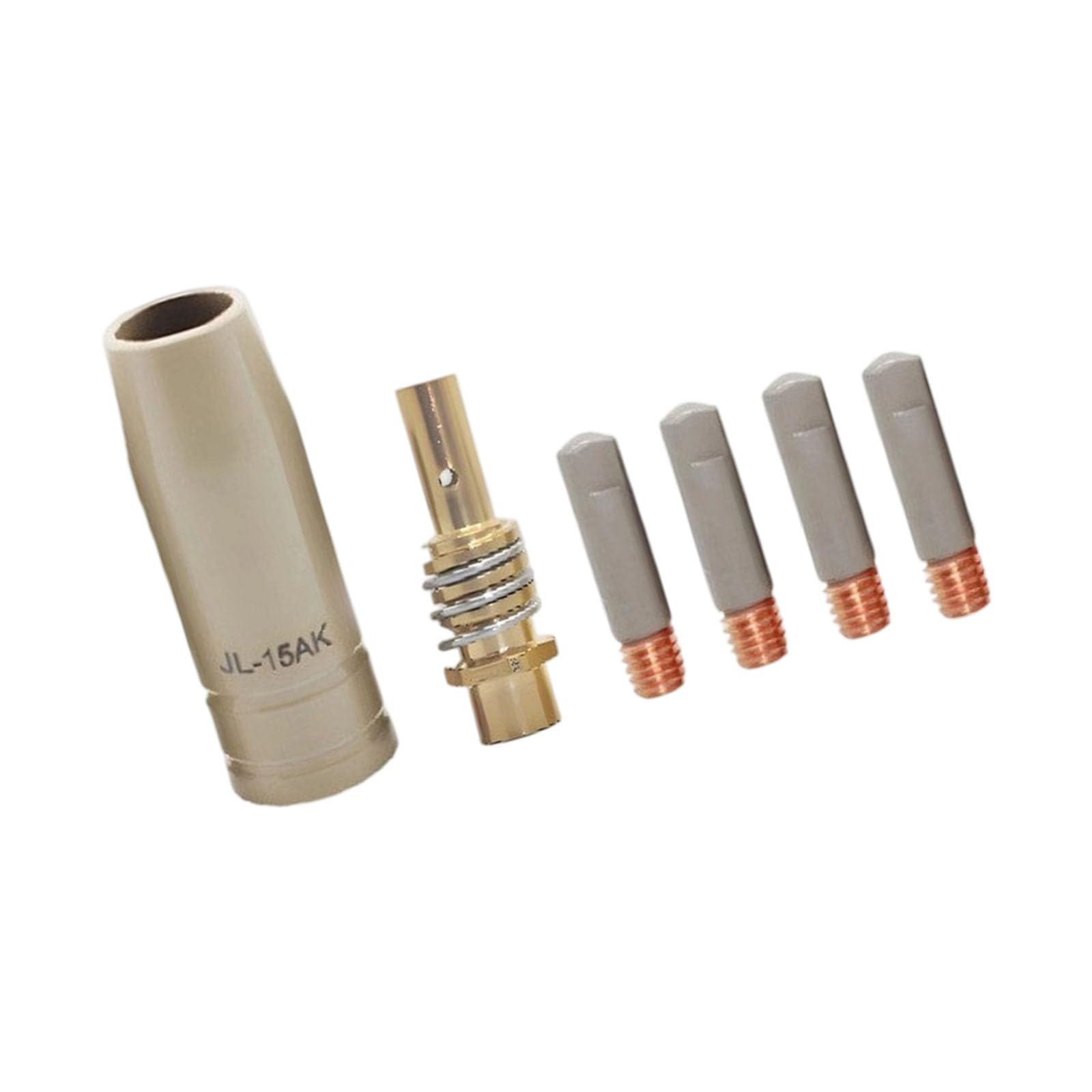 Pxzh 6Pcs 1.2 Duty 15Ak Welding Nozzle Conductivity Tip Aviation Aluminum Alloy For 15Ak Torch Part Smooth Task High Temperature Welding Nozzle