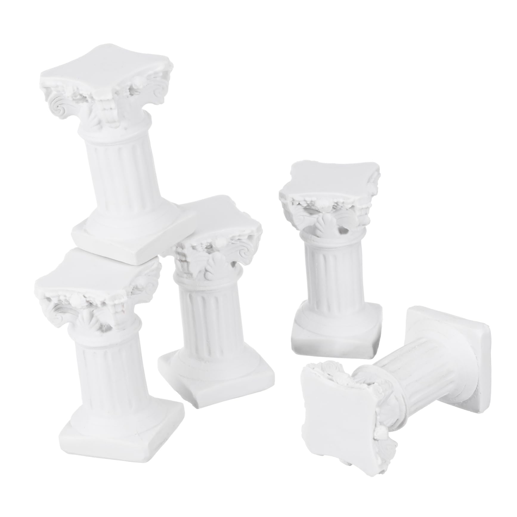 Amazon.co.jp: CORHAD 5個ローマ柱 彫像 樹脂製 台座スタンド 風