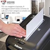Fellowes 4606101 Niszczarka do Papieru, Czarny, 22 l