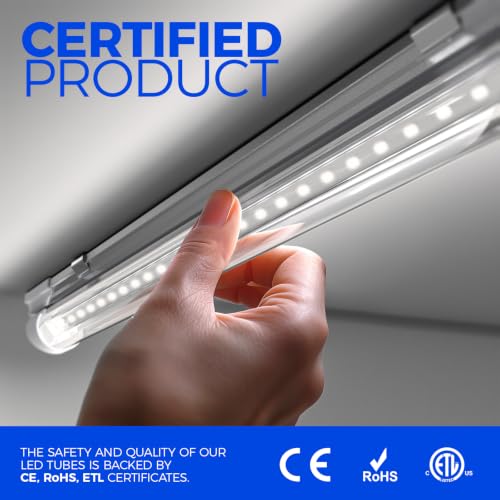 Image of Barrina T8 LED Shop Lights 2FT, 20W 3000LM 6500K, 2 Pack High Output Tube