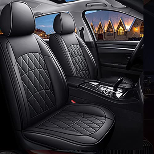 Fundas protectoras asiento coche Para Infiniti Fx35 Esq Ex25 Jx35 M25 M35 Qx30 Qx50 Q50 Qx60 Qx80 Q60 G35 Pu Cuero 5 Asientos Fundas De Asiento Coche(Black,Standard)