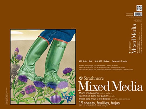 Strathmore 400 Series Mixed Media Pad 18x24 White 15 Sheets