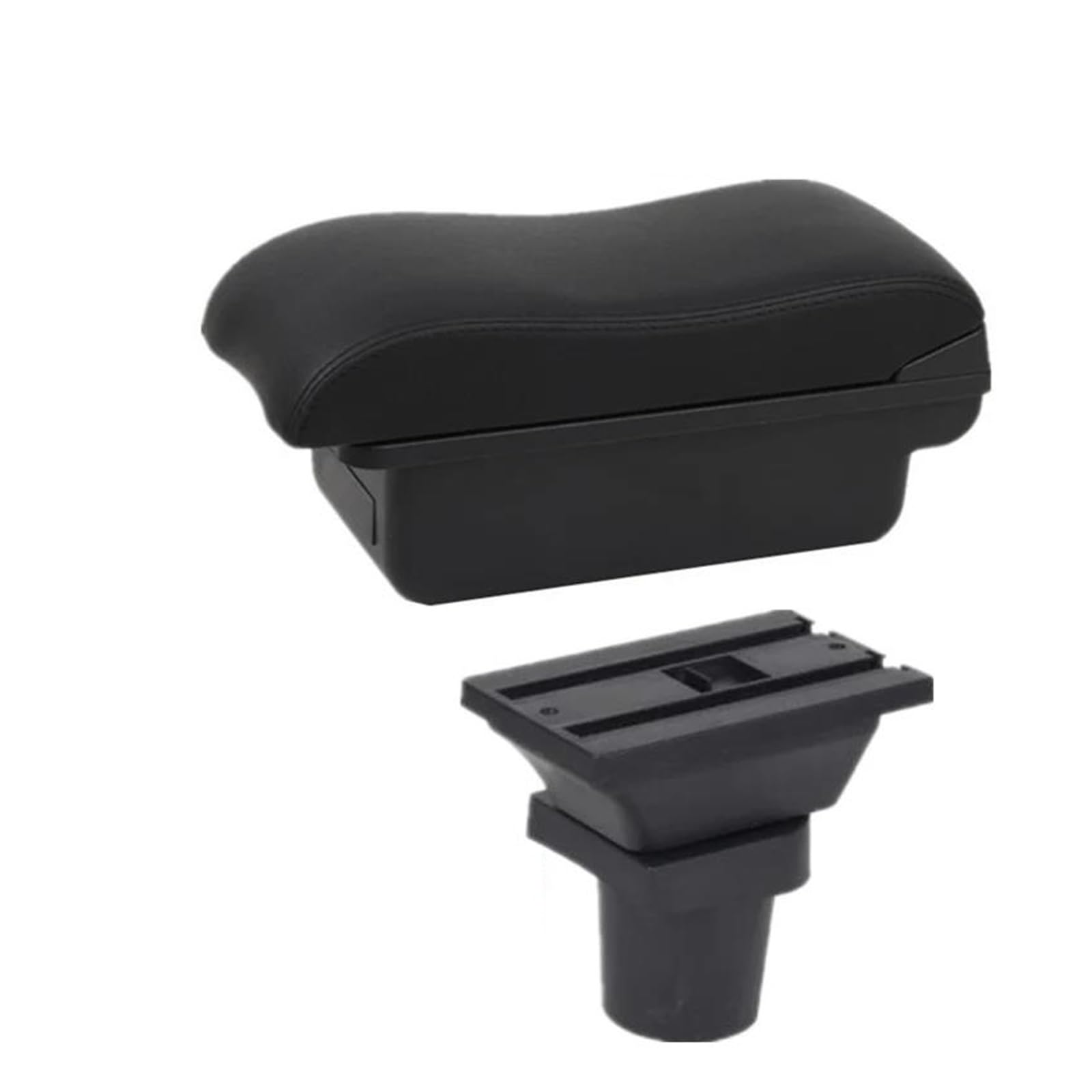 REOKIP For Toyota For Yaris For Vitz 5-door Hatchback 1998-2011 2005 2006 2007 2008 2009 2010 Car Armrest Box Central Storage Box Car Arm Rest Box(A2 black line No USB)