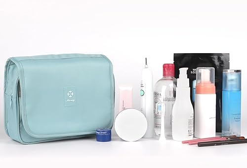Miniatura 6 de Narwey Neceser de viaje colgante, organizador de maquillaje cosmético para mujeres y niñas, impermeable