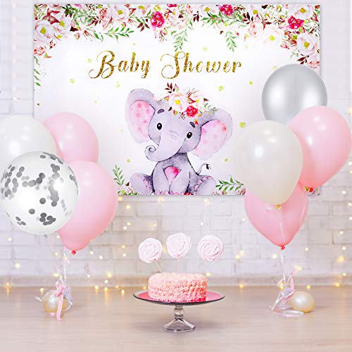 75 Pcs Pink Elephant Baby Shower Decorations For Girl Baby Girl Elephant Baby Shower Decorations Elephant Backdrop Pink Star Balloons Kit For Birthday Gender Reveal Party Decor #TOP22