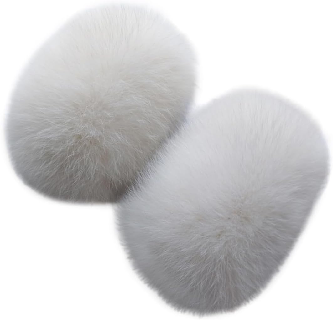 Faux Fur Wrist Cuffs, Fluffy Arm Warmer for Women