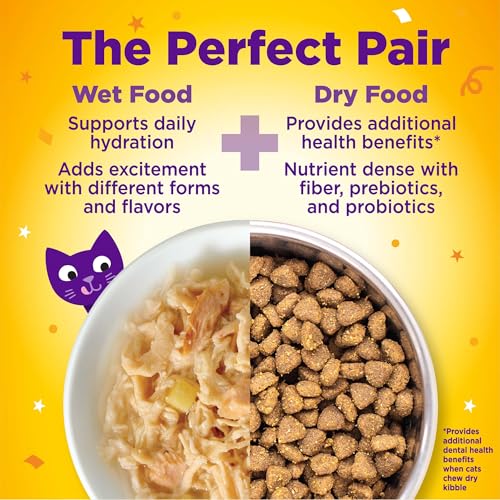 Image of Wellness Appetizing Entrees Shredded Adult Wet Cat Food, Natural, Protein Rich, Grain Free, Chicken and Salmon Recipe, 1.4 oz, Pack of 8 Pouches