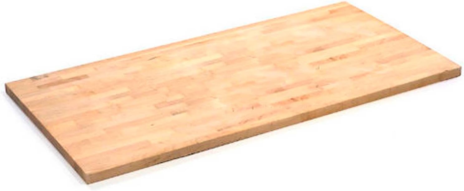 Global Industrial Workbench Top - Maple Butcher Block Square Edge, 96" W x 36" D x 1-3/4" Thick