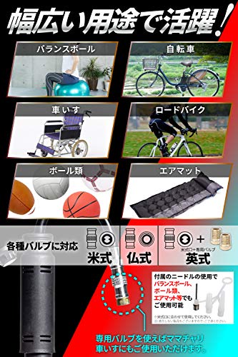 Icwt 自転車 空気入れ ママチャリ ロードバイク 携帯ポンプ 車椅子 佛式 英式 米式 运动户外休闲 Whenbuy Jchere Com