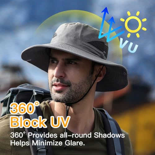 Image of HSR Lightweight Breathable Stylish Summer Hat Cap for Men Women, UV Protection, Sun Protection Round Cap for Travel, Hiking, Gardning, Fishing for Men Women