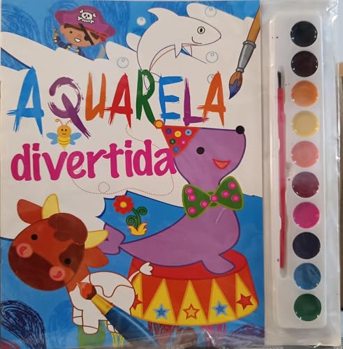 Aquarela divertida – azul: