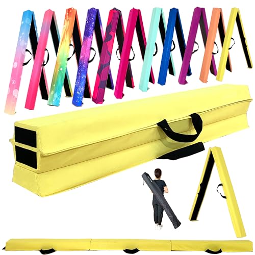 Image of Marfula 6 FT / 8 FT / 9 FT Folding Gymnastics Beam Foam Balance Floor Beam