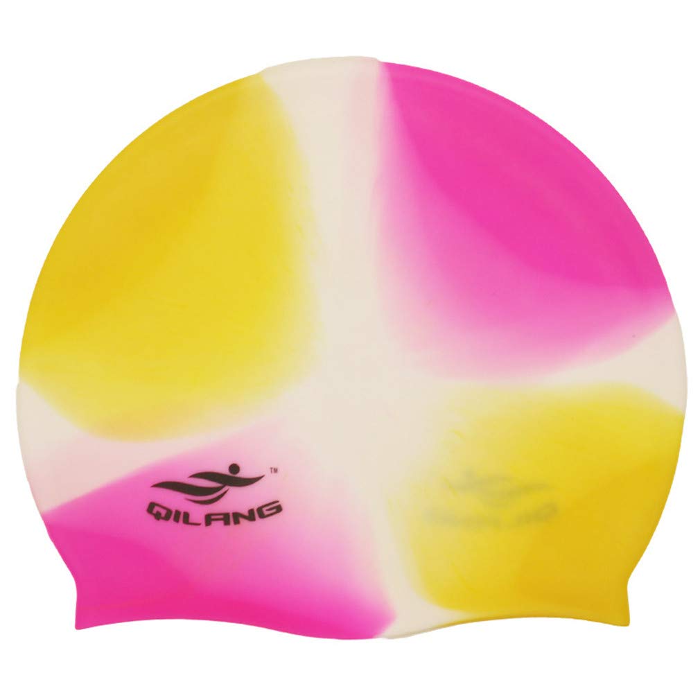 Silicone Swimming Cap Keep Hair Clean and Dry Elastic Swim Cap for Men Women