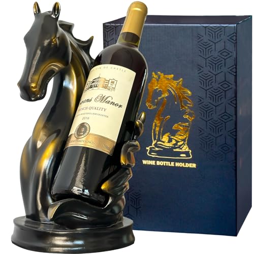 Horse Head Tabletop Wine Bottle Holder