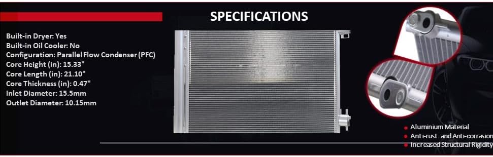 Miniatura 6 de Repuesto para condensador AC del motor Nissan Versa 2020-2024 1.6L L4  Enlace de piezas de transmisión automática NI3030184  OEM 92100-5RB0A