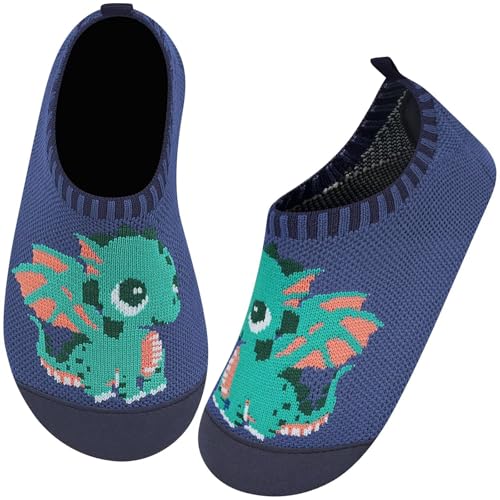 Kyopp Barfuß Hausschuhe Für Kinder - Rutschfeste Pantoffeln Mit Klettverschluss