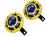 Hella H3100001 Sharptone Panther Doppelhorn-Set mit Perrin Montagehalterung für Subaru WRX STI, 114 dB, 12 V, Gelb