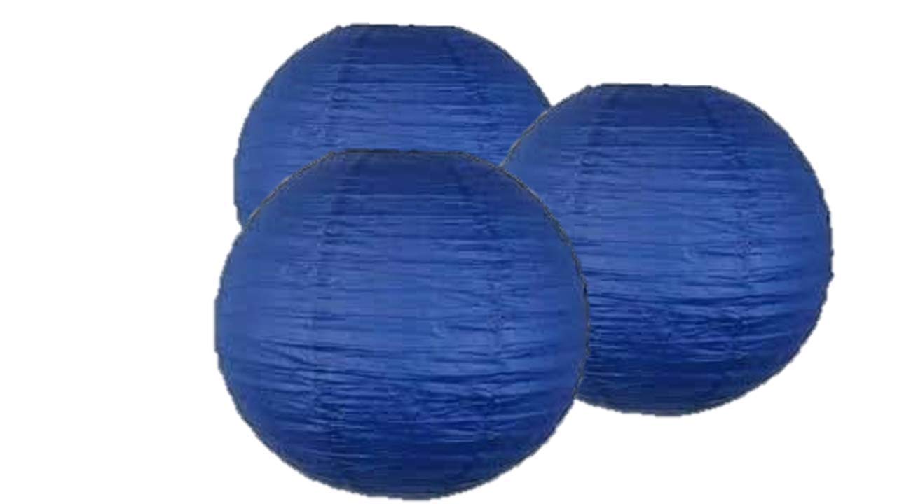 Pack of 3 Paper Lantern Lampshade Party Birthday Baby Shower Wedding Celebration Decoration 4"(10cm) -16"(40cm) (Orange, 12" (30cm)) — view 45