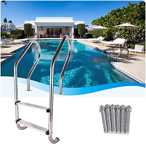 Escalera para piscina de acero inoxidable con 3 peldaños miniatura 6