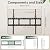 Gibbon Mounts Fixed TV Wall Mounts- Low Profile TV Bracket Mounts for Most 42-100" LED/LCD Flat Screen TVs, 0.63''Ultra Slim, Max.VESA 800X600, Up to 220lbs Capacity