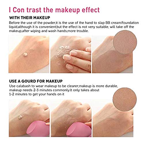 Makeup Sponges, ESARORA 6 Pieces (3+3) Foundation Blending Sponge Flawless Makeup Blender for Liquid Creams and Powders - Multi Color and Saving Money Makeup Sponges