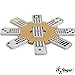 Regal Games - Mexican Train Dominoes Game Set - Double 15 Colored Dot Dominoes - 8 Metal Trains, 136 Tiles, Wooden Hub, Collector’s Tin - Fun Family-Friendly Game - for 2-8 Players