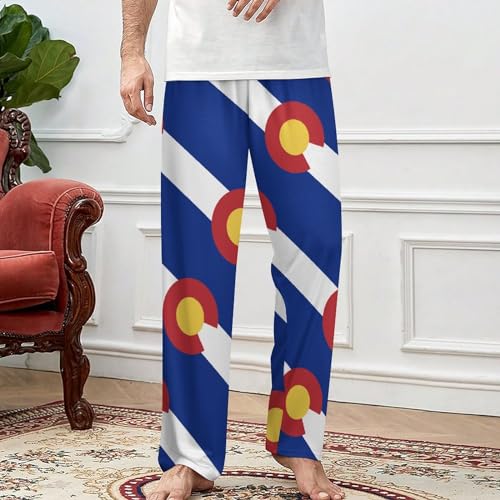 Colorado Flag Soft Pajama Pants Casual Lounge Pants Joggers Pj Bottoms with Pockets for Men Women3