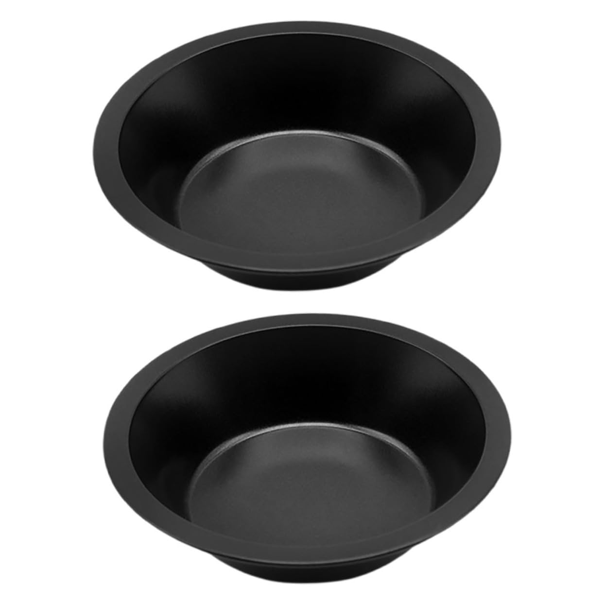CORHAD 2PCS Mini Round Nonstick Carbon Steel Baking Pans for Bread Cakes Tarts and Desserts Even Heat Distribution Sleek Design for Versatile Kitchen Use