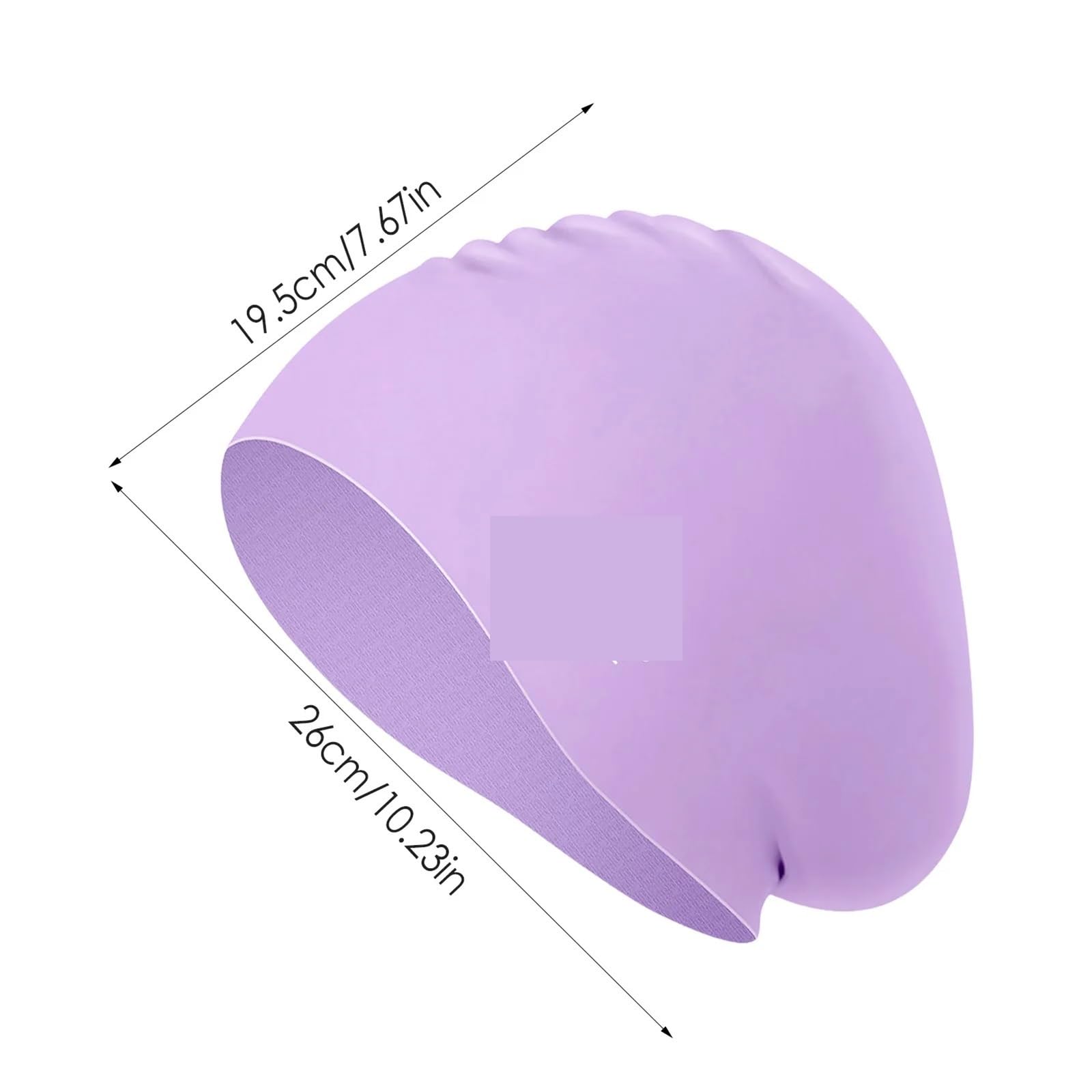 Gorro de natación Silicona for Mujer, Gorros for Pelo Largo, Impermeables, 2 uds para Uso En Piscinas
