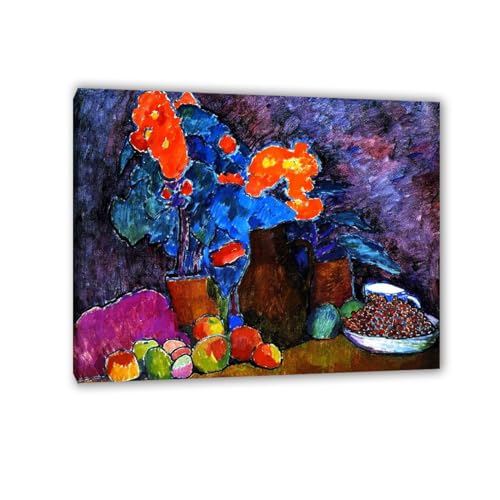 Tableau abstrait pour salon chaleureux décoration murale grand format affiche Still Life 80x105