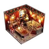 3D木製パズル 大人用 クリスマスショップ 木製モデルキット 組み立て用 264ピース DIY 組み立て スチームパンク パズル ミニチュアハウス オーナメント ホームデコレーション クラフトギフト - キット