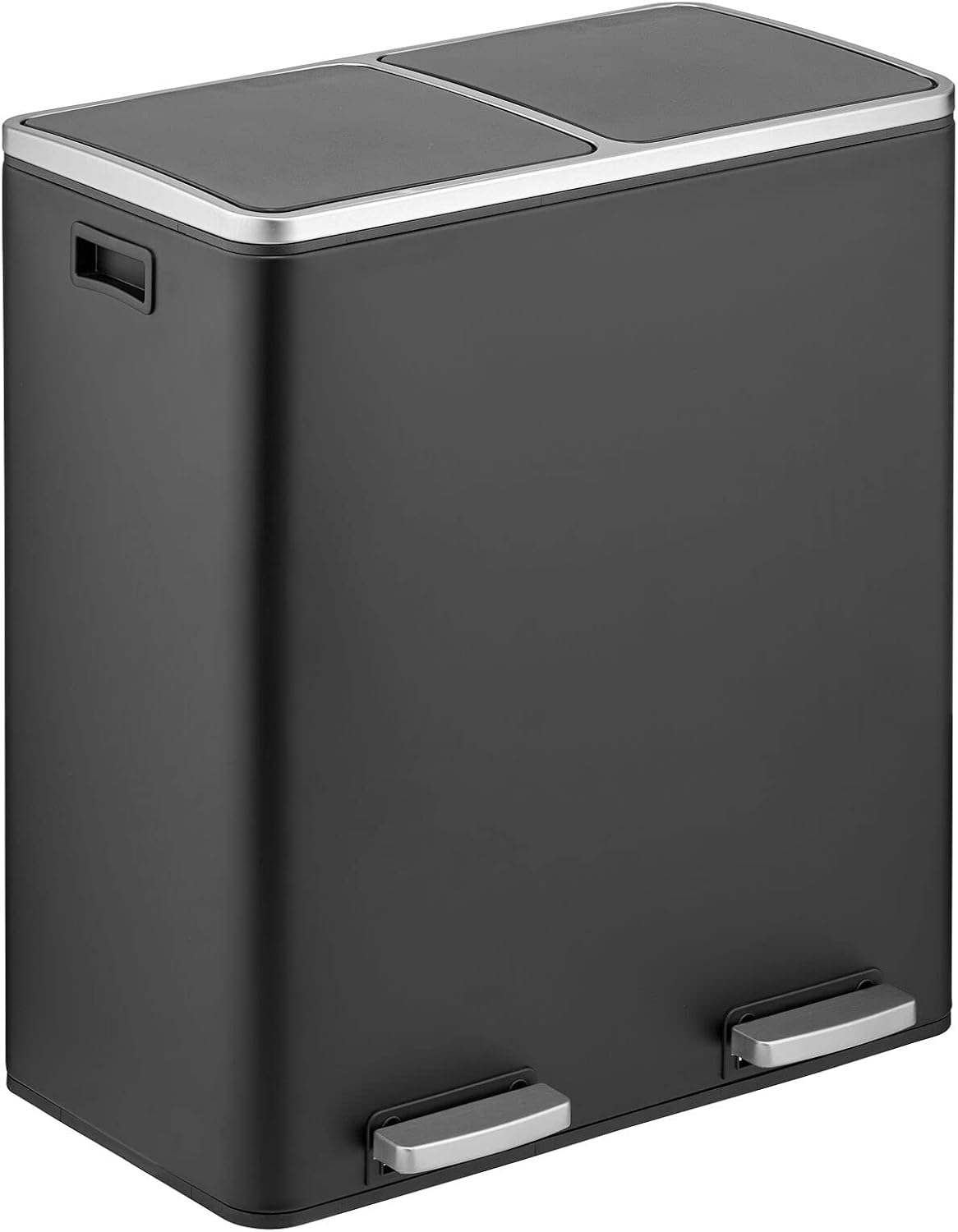 mDesign Pedal Bin Unit Large 60 L Double Bin for Home and Office