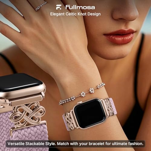 Image of Fullmosa Magnetic Knot Braided Nylon Strap for Apple Watch 38 40 41 42mm