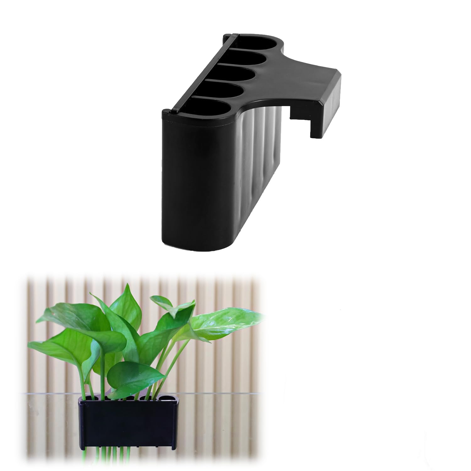 Jaxbo Aquarium Plant Holder，Plastic Fish Tank Plant Holder，Hanging Aquarium Planter Cup for Fish Tank Live Plants