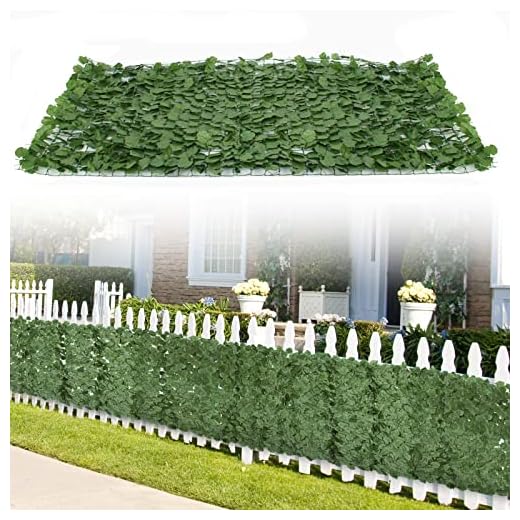 Nova Microdermabrasion Privacy Fence 39x94 Inches Outdoor Privacy Screen Balcony Decor Artificial Faux Ivy Leaf Patio Garden Decoration