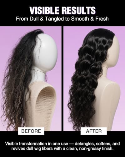 EJW Wig Spray for Synthetic & Human Hair, Leave-In Conditioner, 3.38 Fl Oz Detail