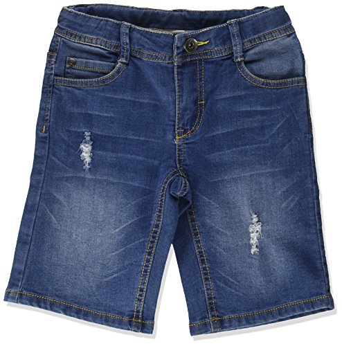 Short de sport garçon Mek 181mhbm012 bleu en coton confortable pour l'entraînement