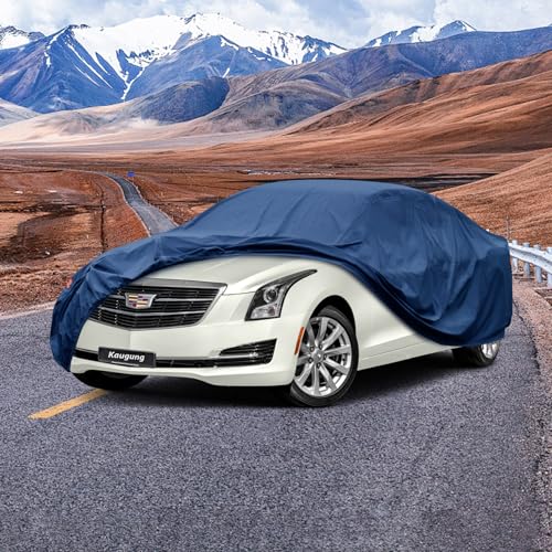 Image of Kaugung Heavy Duty Car Cover Custom Fit Cadillac ATS (2012-2020),Waterproof All Weather Resistant Outdoor Sun Rain Dust Snow Protection with Anti-Theft Lock.(USA Warehouse,Within 3-7 Days)
