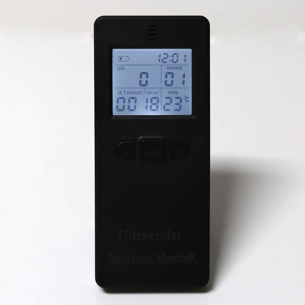 Rilevatore di Radiazioni ultraviolette UV UVI Meter Radiometer Tester con termometro