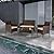VINGLI 4 Pieces Outdoor Patio Furniture Set Wicker Patio Conversation Set with Coffee Table, Rattan Chair Patio Wicker Sofa Set for Yard,Pool or Backyard (Brown)