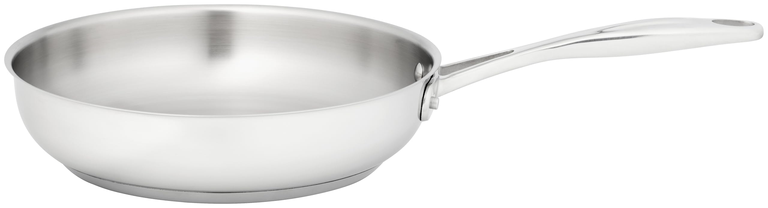 Stellar Profile Stainless Steel Uncoated Frying Pan -24 cm, Durable Frying Pan for Everyday Cooking Induction Ready - Image 3