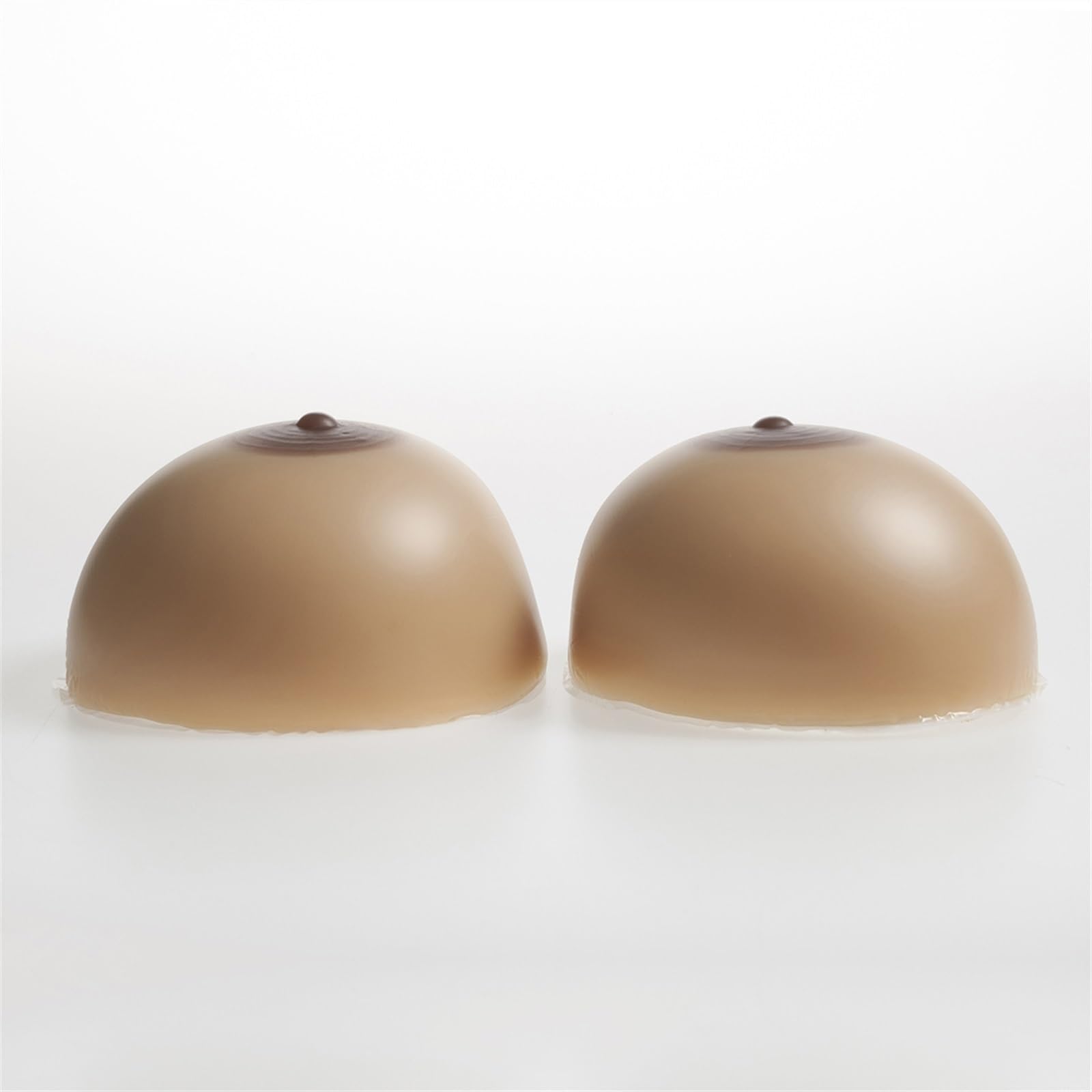 Almohadillas de silicona para sujetador Almohadillas de gel para pecho Almohadillas para pecho artificial Adecuadas para Vestidos de Mastectomía Trajes de Baño Recogidos ( Color : Brown , Size : A )