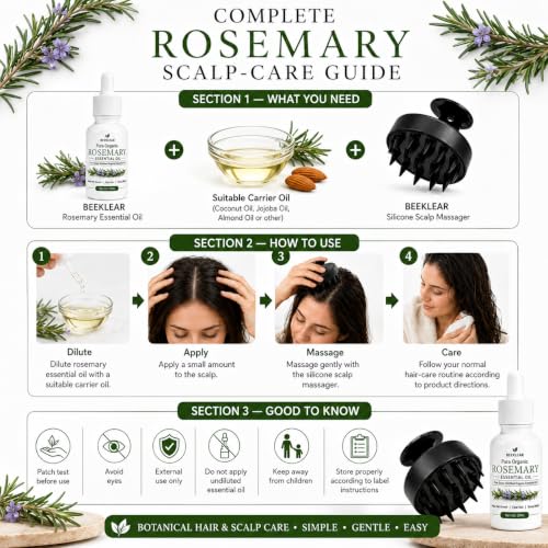 Beeklear Pura Organic Rosemary Essential Oil 30ml - Image 3