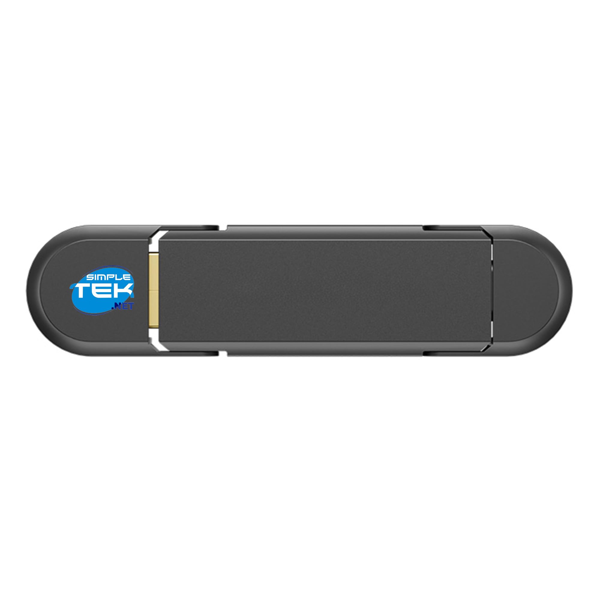 SIMPLETEK - Chiavetta USB SSD Portatile 2 TB ad Alta Velocità - Interfaccia USB 3.1 Gen 2, Doppio Connettore USB-A e USB-C
