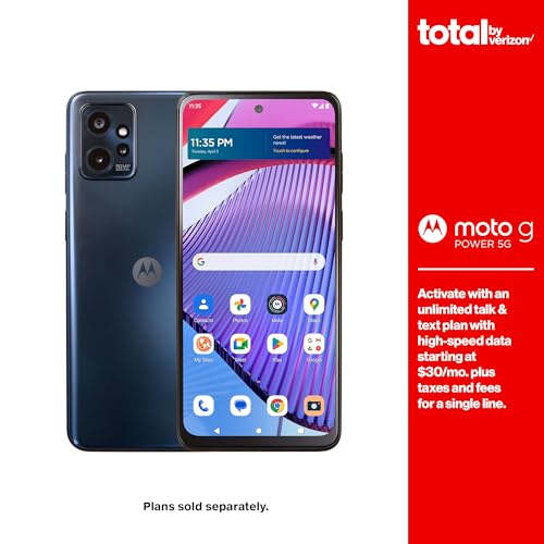 Total by Verizon | Motorola moto g Power 5G (2023) | Locked | 128GB | 5000mAh Battery | 50MP Main Camera | 6.5-in. FHD+ 120Hz Display | Black - Image 3