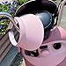 Women Sun Visor Hats Outdoor Sport Golf Beach Running Travel Hiking Cap Clip On Visors Hat Slip-On Sunvisor Pink
