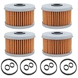 Hippotech 4 Pieces 15412-HM5-A10 Oil Filter & O-Rings Compatible with Honda TRX300X TRX300EX