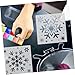 jojofuny 2sets Reusable Snowflake Stencils for Painting Christmas Craft Templates for Journals Cards and Home Decor Easy to Use Art Tools